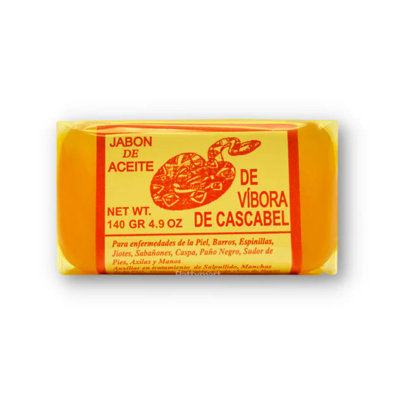 JABON EN BARRA DE ACEITE DE VIBORA DE CASCABEL